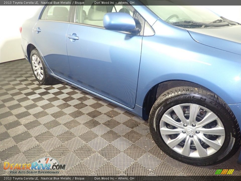 2013 Toyota Corolla LE Nautical Blue Metallic / Bisque Photo #3