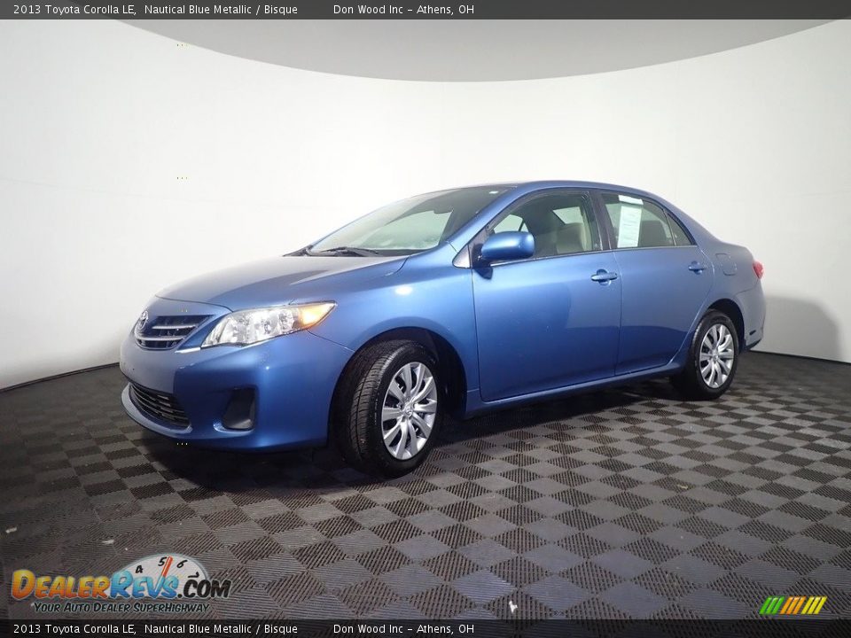 2013 Toyota Corolla LE Nautical Blue Metallic / Bisque Photo #7