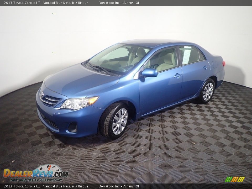 2013 Toyota Corolla LE Nautical Blue Metallic / Bisque Photo #8