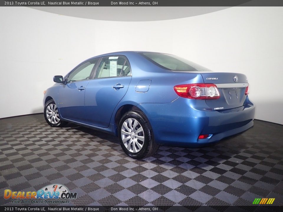 2013 Toyota Corolla LE Nautical Blue Metallic / Bisque Photo #10