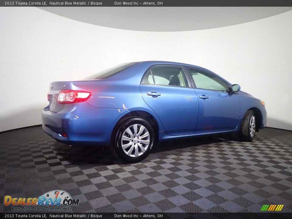2013 Toyota Corolla LE Nautical Blue Metallic / Bisque Photo #15