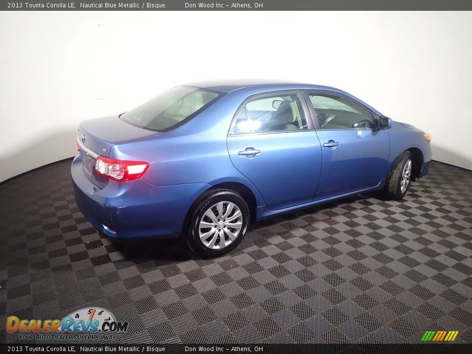 2013 Toyota Corolla LE Nautical Blue Metallic / Bisque Photo #16