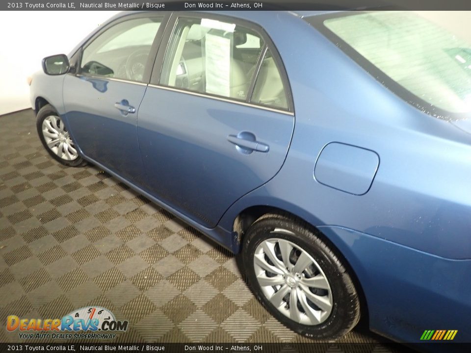 2013 Toyota Corolla LE Nautical Blue Metallic / Bisque Photo #17