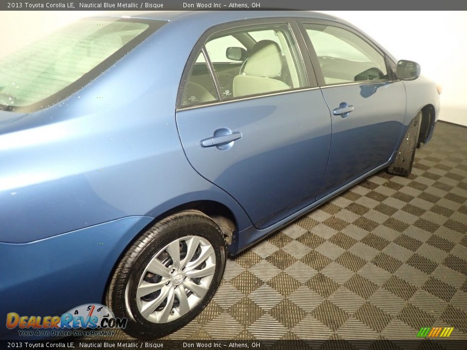 2013 Toyota Corolla LE Nautical Blue Metallic / Bisque Photo #18
