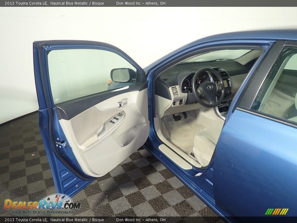2013 Toyota Corolla LE Nautical Blue Metallic / Bisque Photo #19