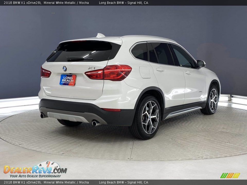 2018 BMW X1 xDrive28i Mineral White Metallic / Mocha Photo #5