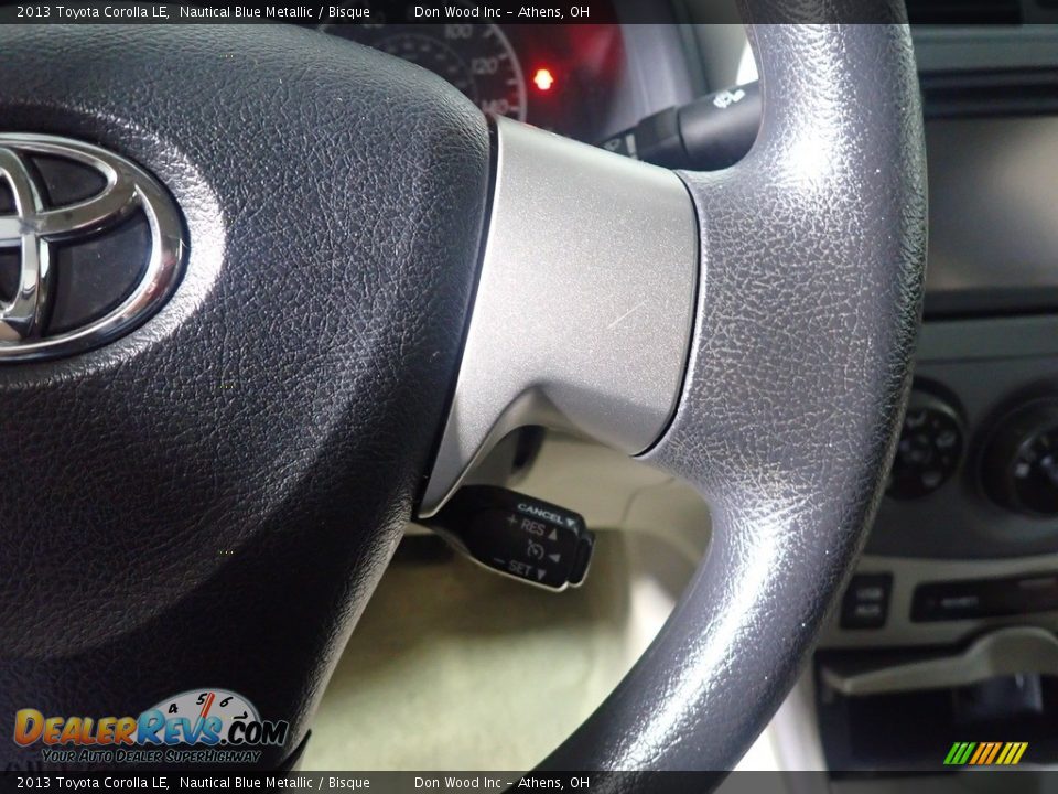 2013 Toyota Corolla LE Nautical Blue Metallic / Bisque Photo #29