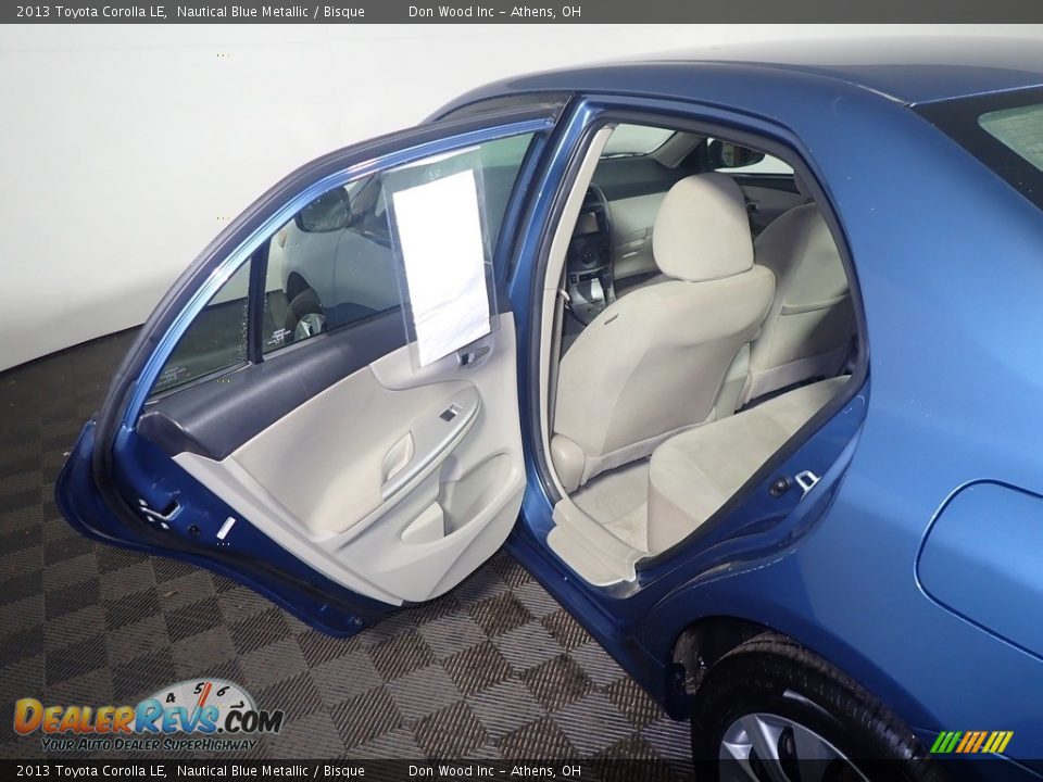 2013 Toyota Corolla LE Nautical Blue Metallic / Bisque Photo #33