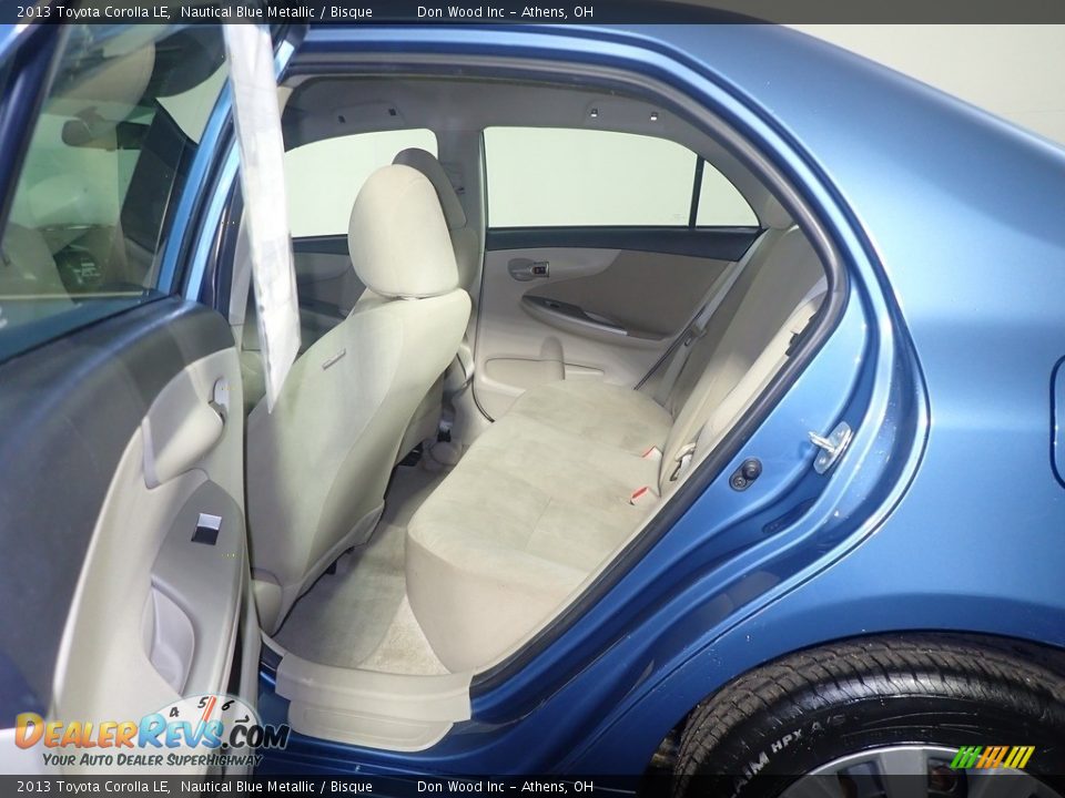 2013 Toyota Corolla LE Nautical Blue Metallic / Bisque Photo #34