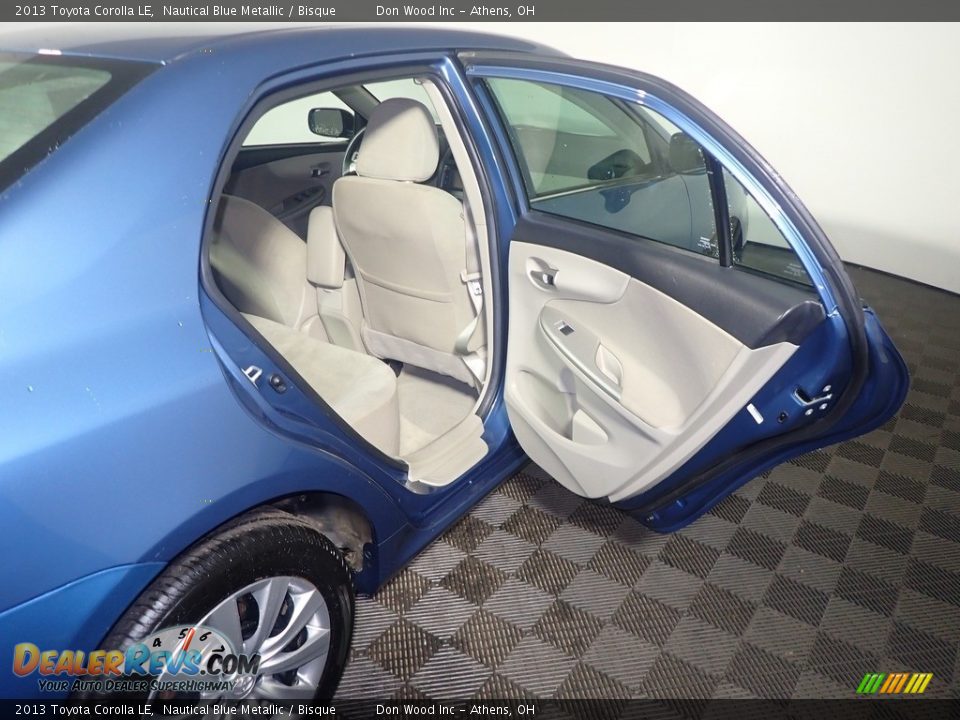 2013 Toyota Corolla LE Nautical Blue Metallic / Bisque Photo #35