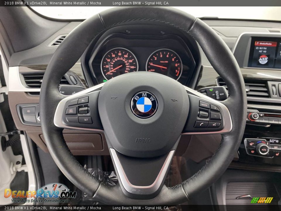 2018 BMW X1 xDrive28i Steering Wheel Photo #18