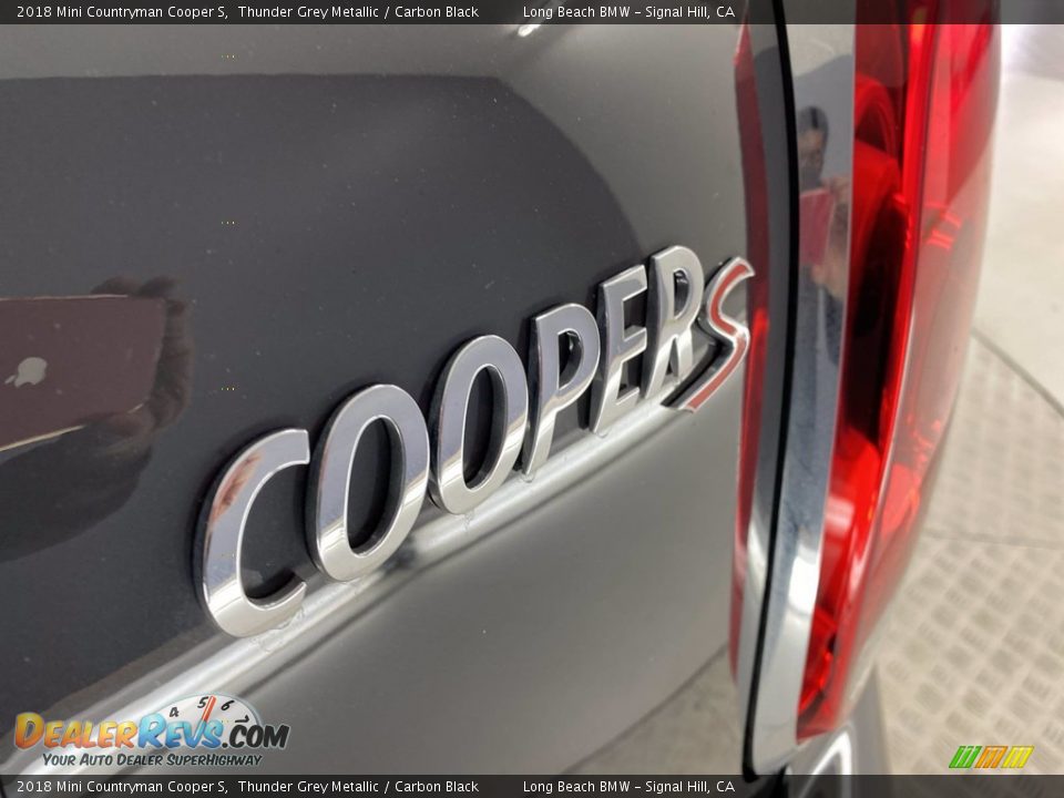 2018 Mini Countryman Cooper S Thunder Grey Metallic / Carbon Black Photo #11