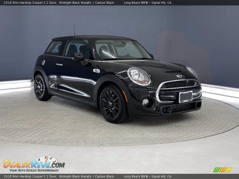 2018 Mini Hardtop Cooper S 2 Door Midnight Black Metallic / Carbon Black Photo #1