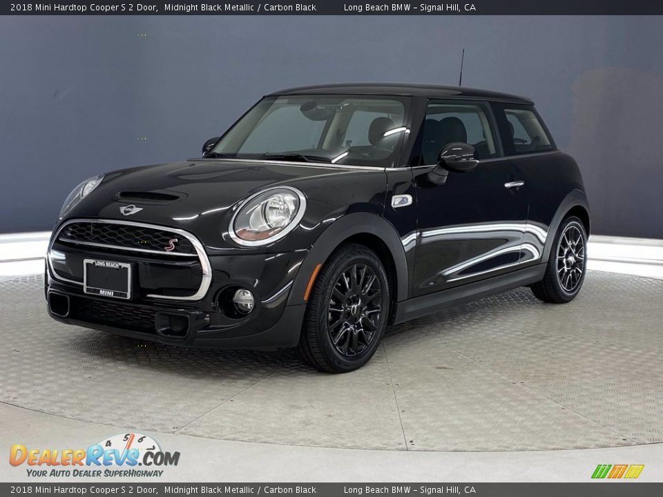 2018 Mini Hardtop Cooper S 2 Door Midnight Black Metallic / Carbon Black Photo #3