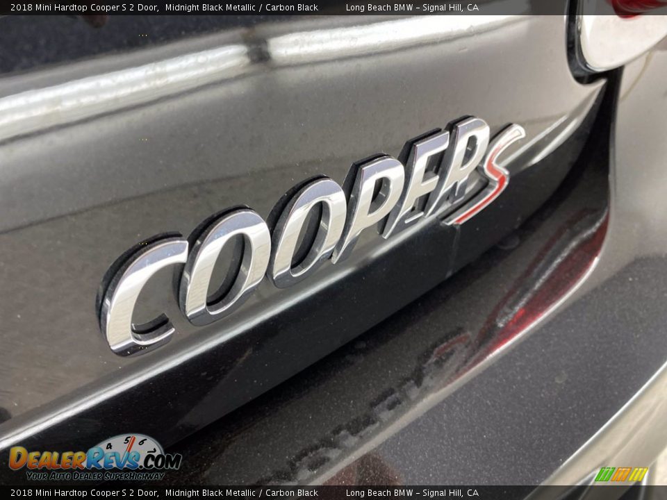 2018 Mini Hardtop Cooper S 2 Door Midnight Black Metallic / Carbon Black Photo #11