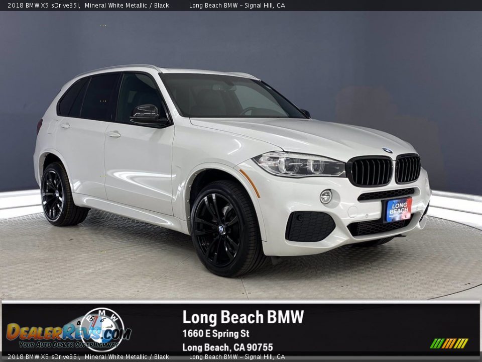 2018 BMW X5 sDrive35i Mineral White Metallic / Black Photo #1