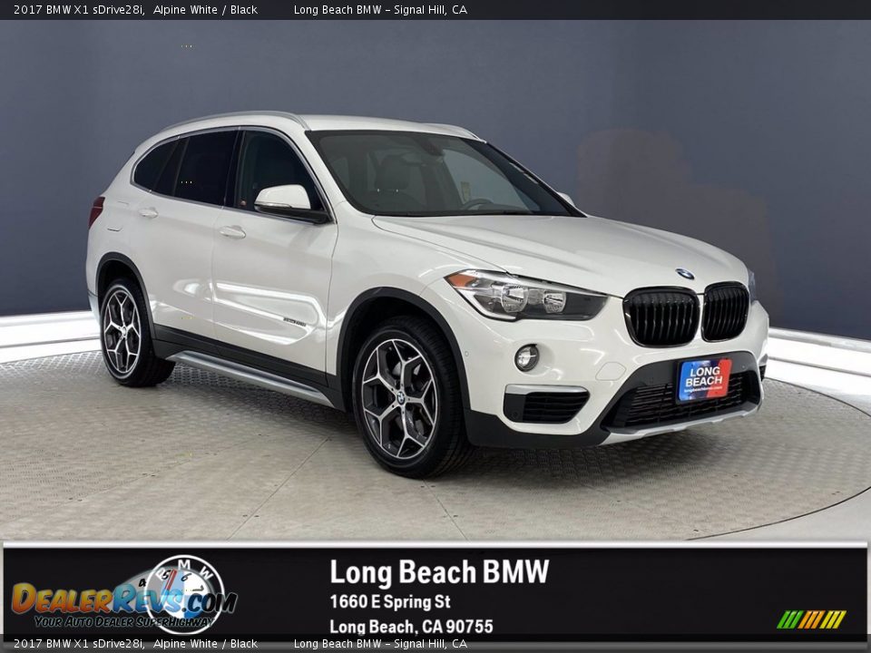 2017 BMW X1 sDrive28i Alpine White / Black Photo #1