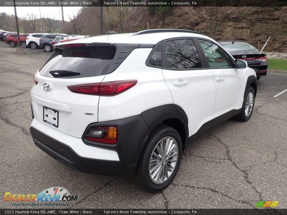 2021 Hyundai Kona SEL AWD Chalk White / Black Photo #2