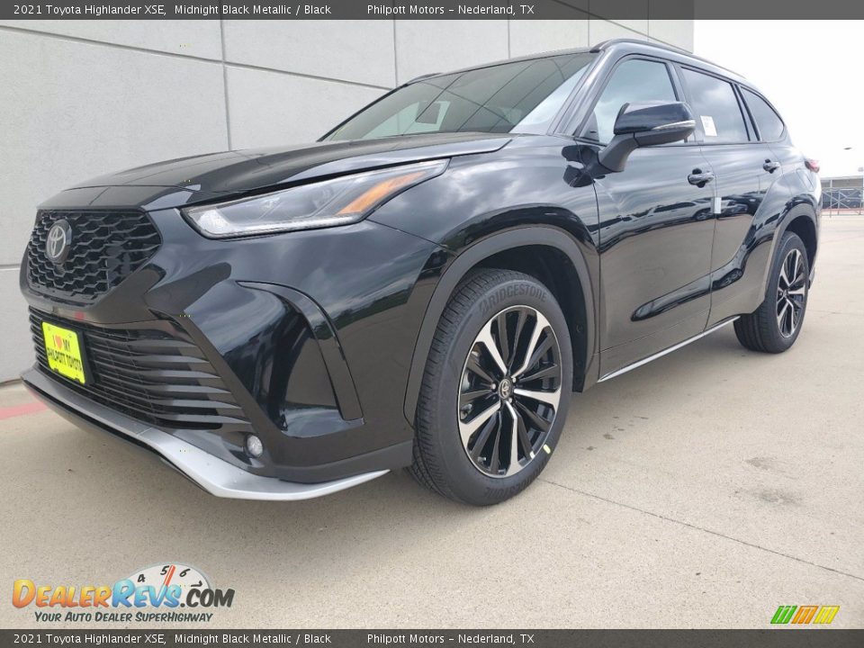 2021 Toyota Highlander XSE Midnight Black Metallic / Black Photo #2