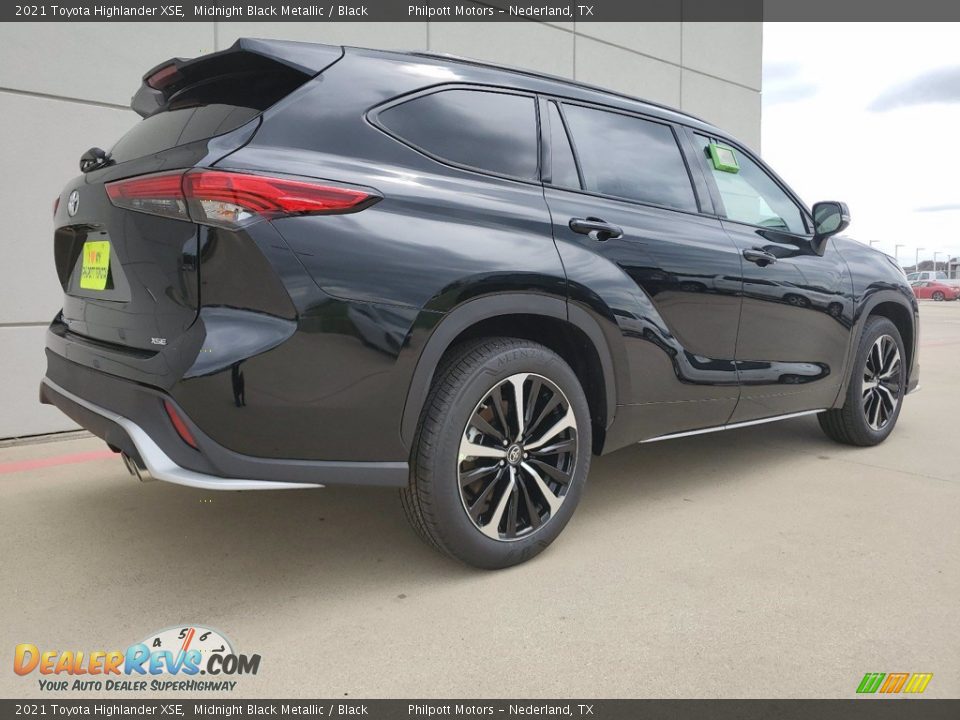 2021 Toyota Highlander XSE Midnight Black Metallic / Black Photo #3