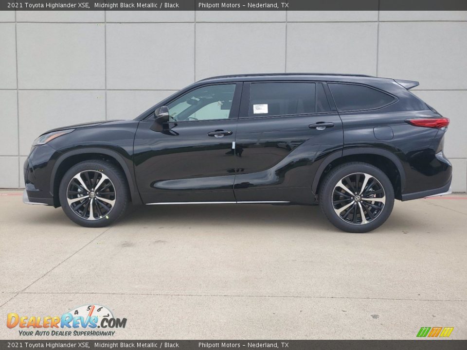 2021 Toyota Highlander XSE Midnight Black Metallic / Black Photo #7