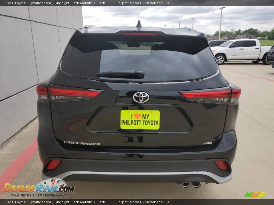2021 Toyota Highlander XSE Midnight Black Metallic / Black Photo #8
