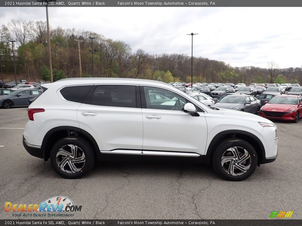 2021 Hyundai Santa Fe SEL AWD Quartz White / Black Photo #1