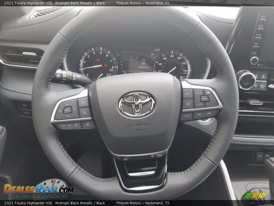 2021 Toyota Highlander XSE Midnight Black Metallic / Black Photo #15