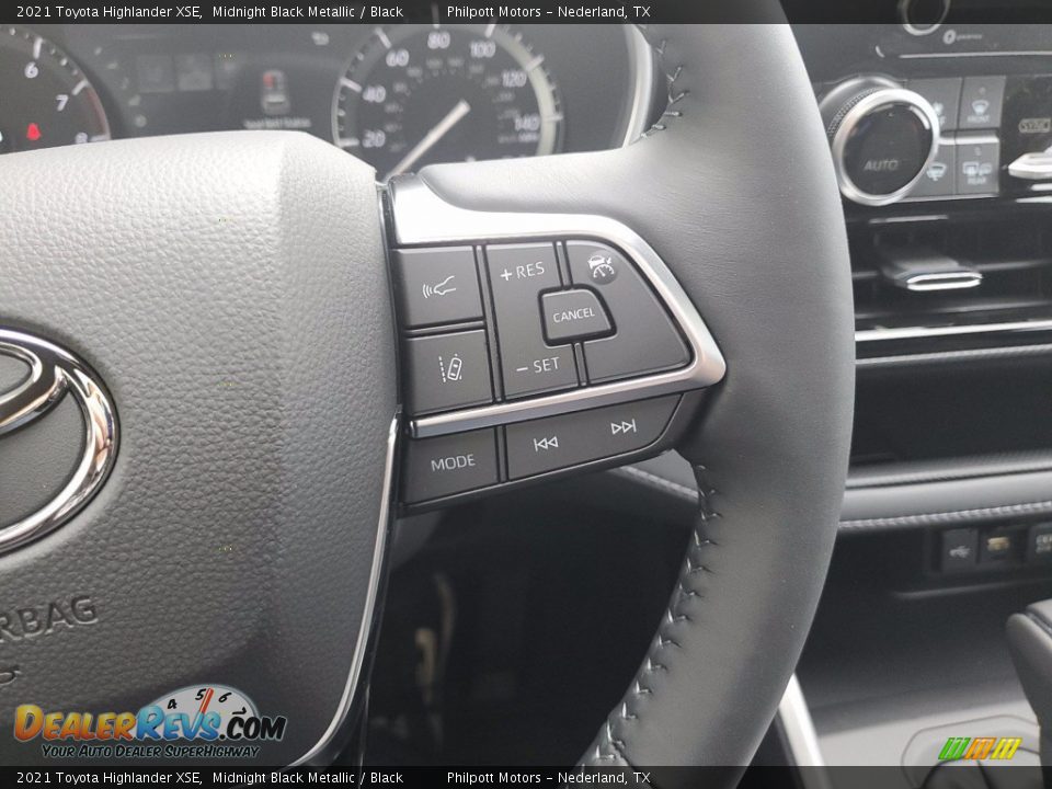 2021 Toyota Highlander XSE Midnight Black Metallic / Black Photo #17