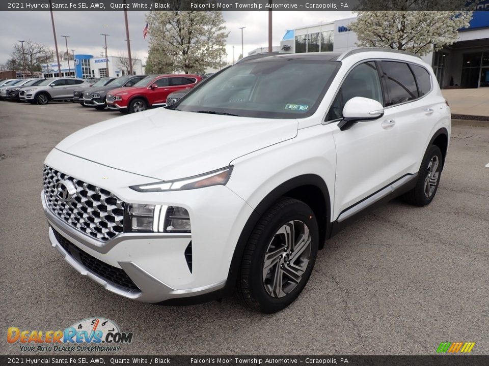 2021 Hyundai Santa Fe SEL AWD Quartz White / Black Photo #5