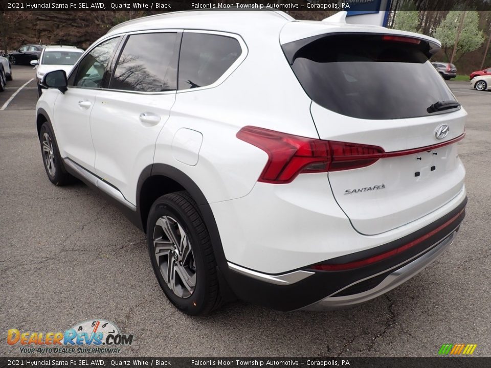 2021 Hyundai Santa Fe SEL AWD Quartz White / Black Photo #6