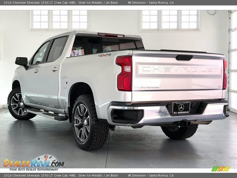 2019 Chevrolet Silverado 1500 LT Crew Cab 4WD Silver Ice Metallic / Jet Black Photo #10