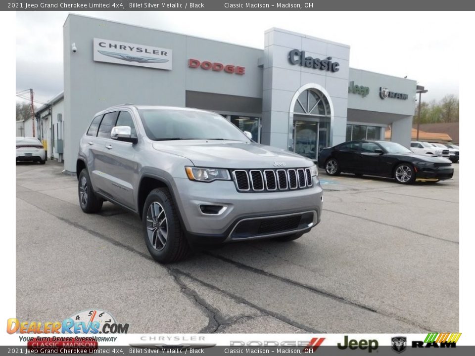 2021 Jeep Grand Cherokee Limited 4x4 Billet Silver Metallic / Black Photo #1