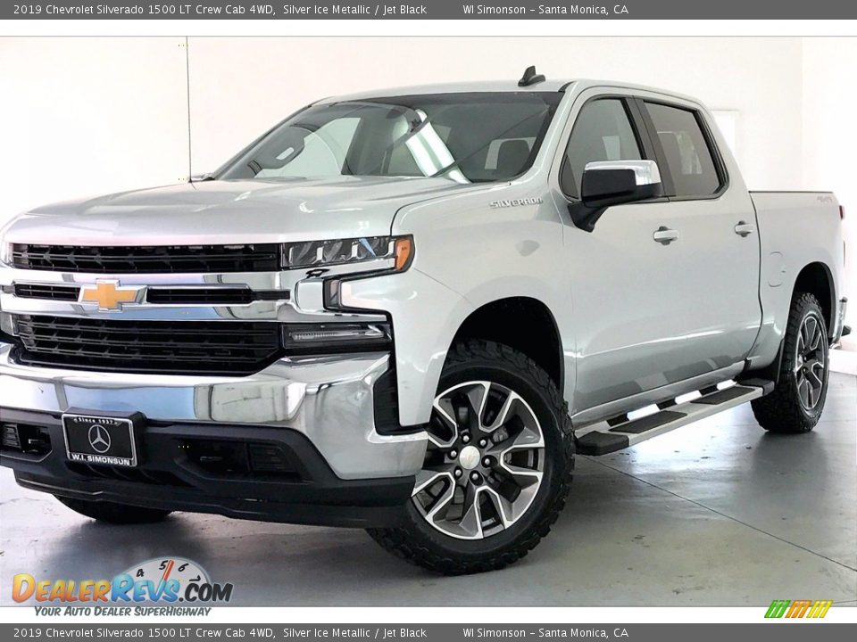 2019 Chevrolet Silverado 1500 LT Crew Cab 4WD Silver Ice Metallic / Jet Black Photo #12