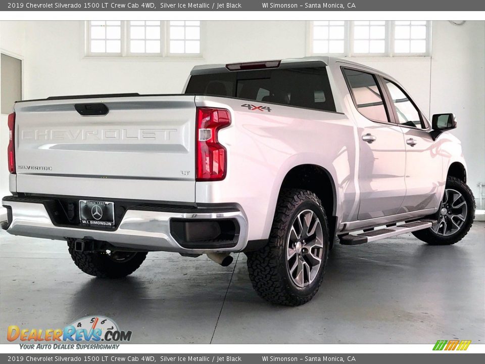 2019 Chevrolet Silverado 1500 LT Crew Cab 4WD Silver Ice Metallic / Jet Black Photo #13