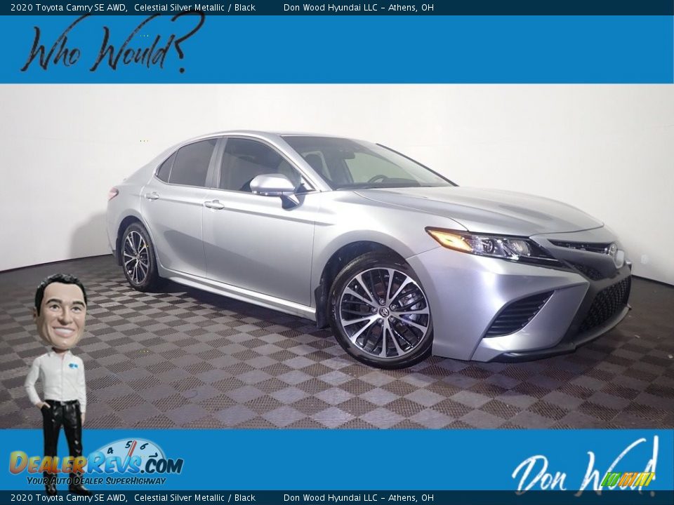 2020 Toyota Camry SE AWD Celestial Silver Metallic / Black Photo #1