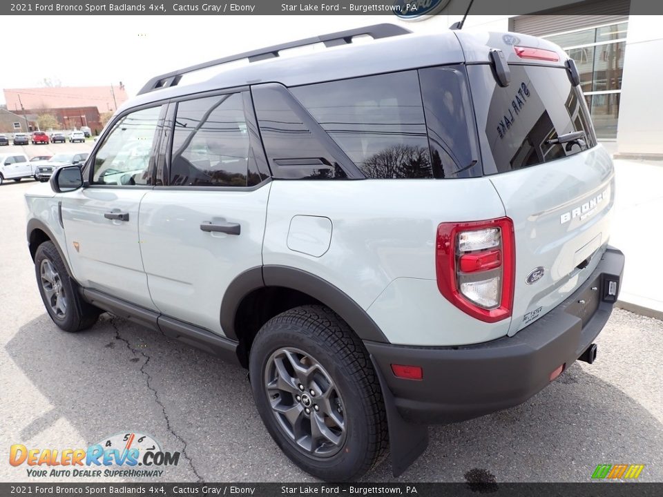 2021 Ford Bronco Sport Badlands 4x4 Cactus Gray / Ebony Photo #3