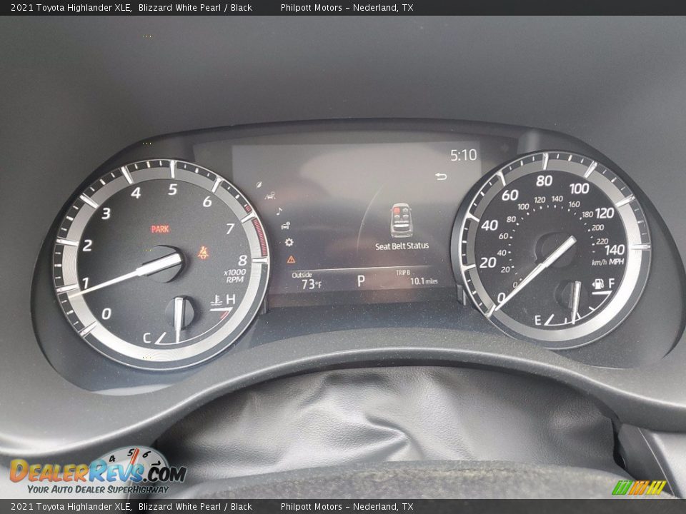 2021 Toyota Highlander XLE Blizzard White Pearl / Black Photo #24