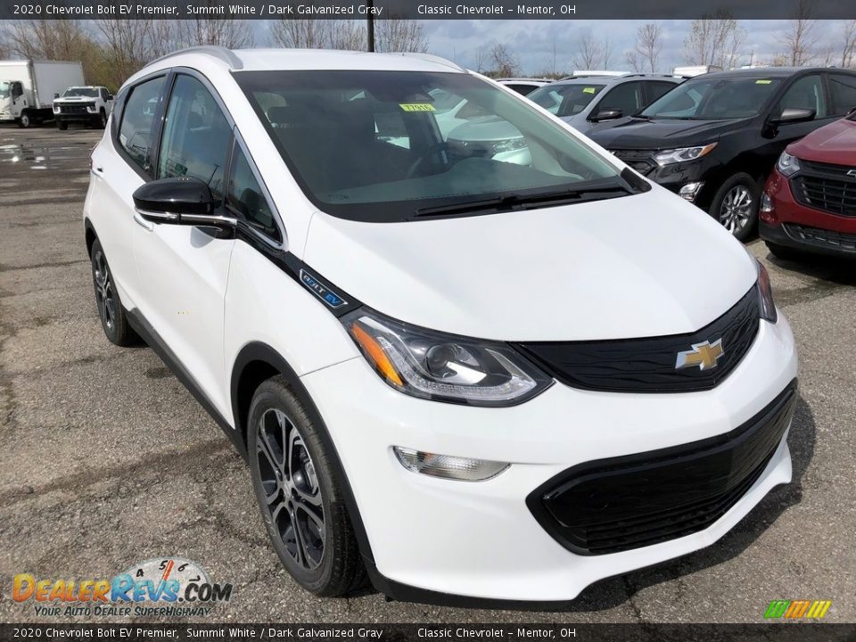 2020 Chevrolet Bolt EV Premier Summit White / Dark Galvanized Gray Photo #2