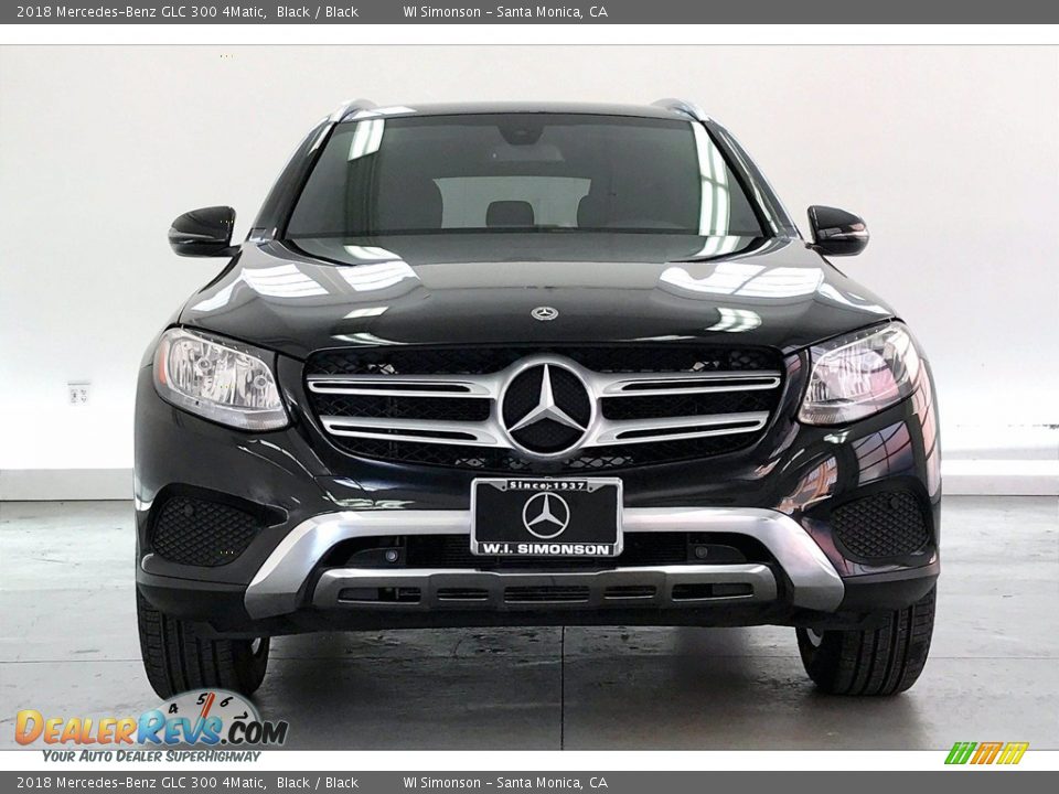 2018 Mercedes-Benz GLC 300 4Matic Black / Black Photo #2