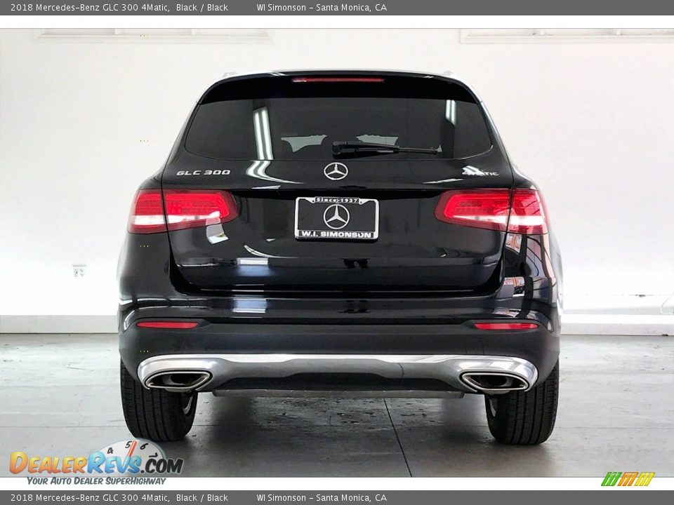 2018 Mercedes-Benz GLC 300 4Matic Black / Black Photo #3