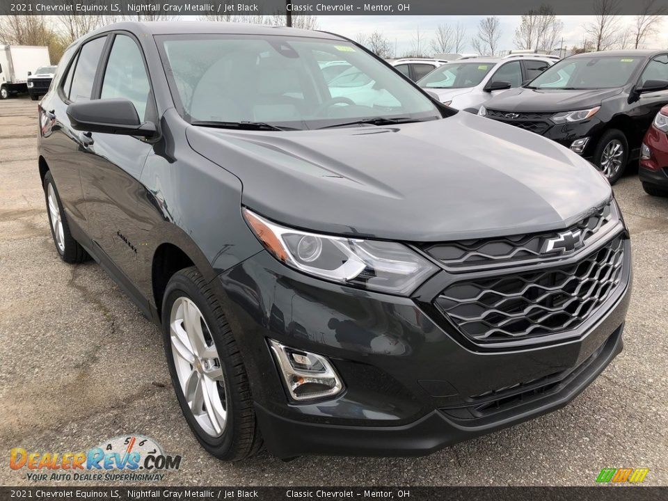 2021 Chevrolet Equinox LS Nightfall Gray Metallic / Jet Black Photo #2