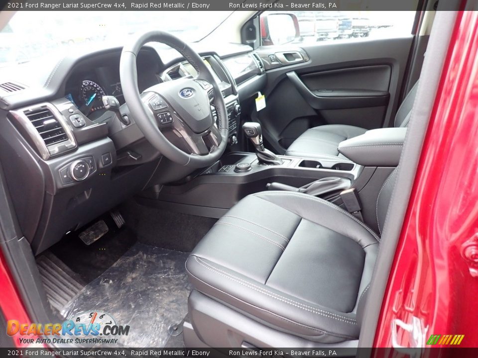 2021 Ford Ranger Lariat SuperCrew 4x4 Rapid Red Metallic / Ebony Photo #12