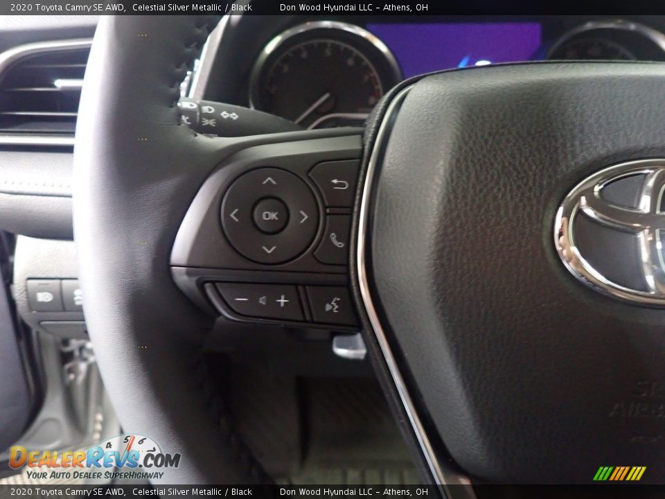 2020 Toyota Camry SE AWD Celestial Silver Metallic / Black Photo #30