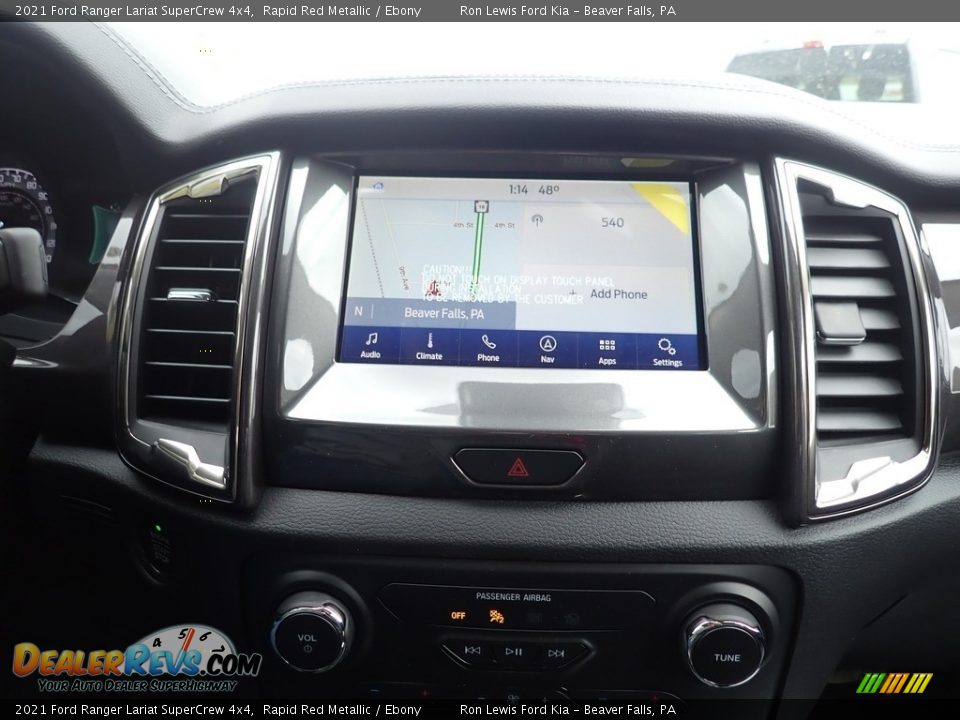 2021 Ford Ranger Lariat SuperCrew 4x4 Rapid Red Metallic / Ebony Photo #15