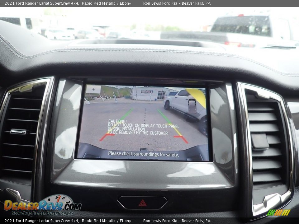 2021 Ford Ranger Lariat SuperCrew 4x4 Rapid Red Metallic / Ebony Photo #16