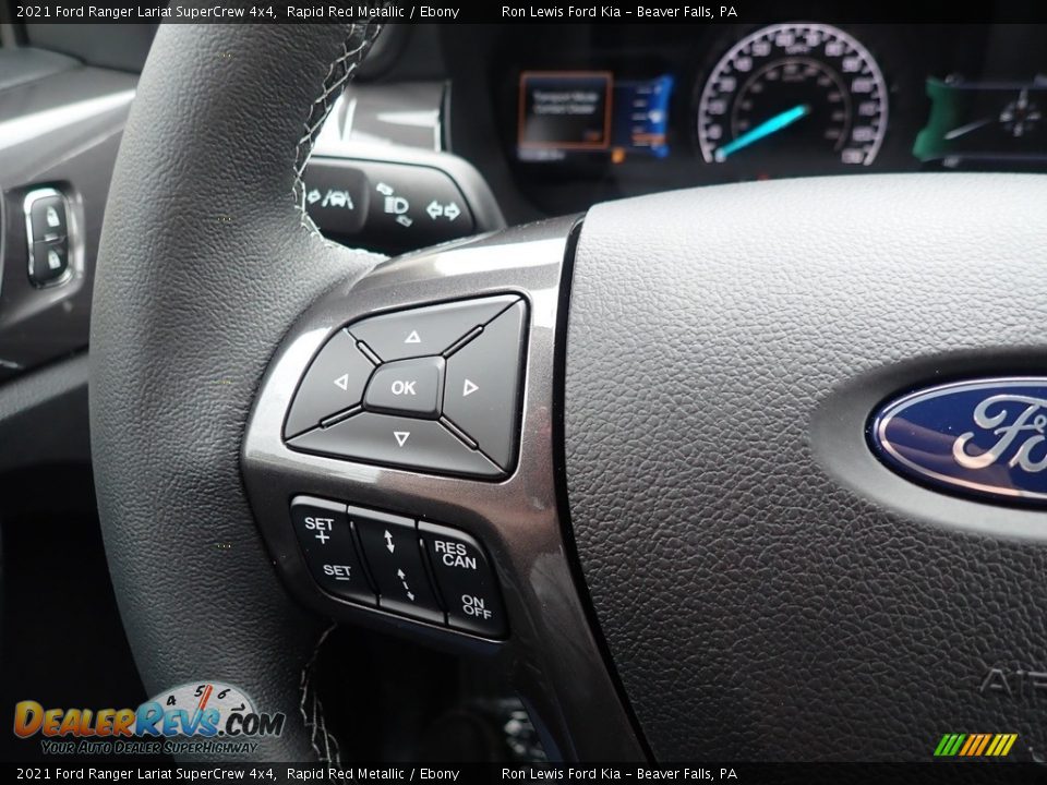 2021 Ford Ranger Lariat SuperCrew 4x4 Rapid Red Metallic / Ebony Photo #18