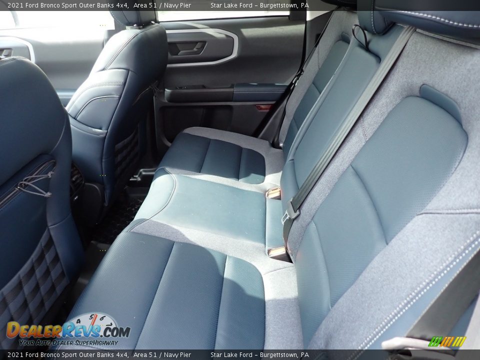 Rear Seat of 2021 Ford Bronco Sport Outer Banks 4x4 Photo #11