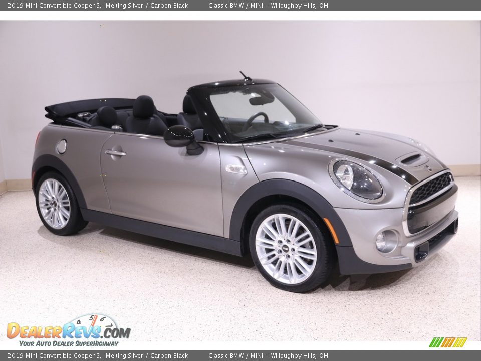 2019 Mini Convertible Cooper S Melting Silver / Carbon Black Photo #1