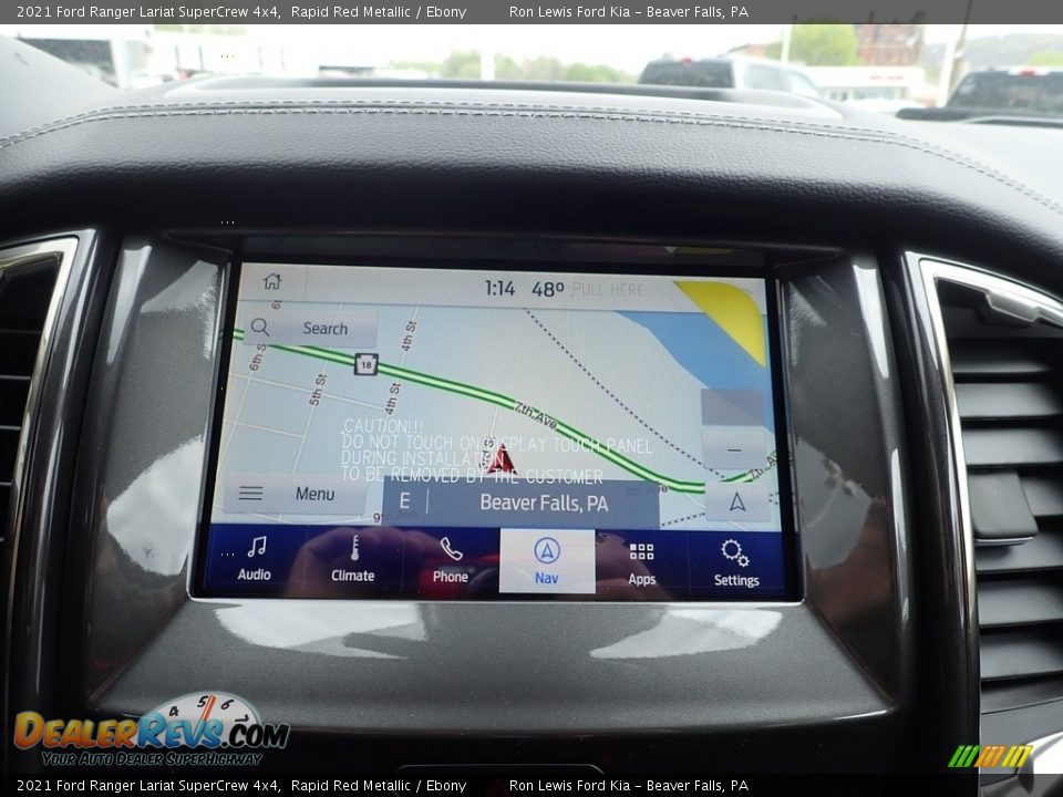 2021 Ford Ranger Lariat SuperCrew 4x4 Rapid Red Metallic / Ebony Photo #20